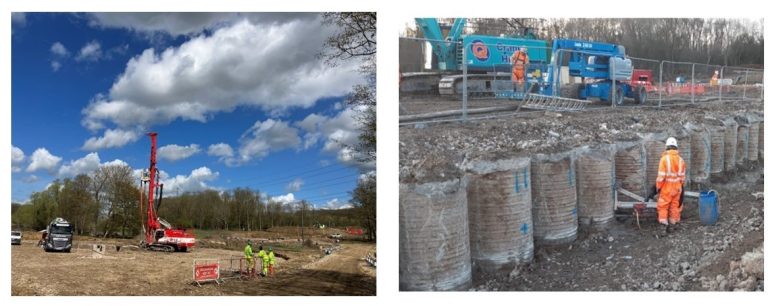 Piling progress on Essex M25 junction upgrade | Ground Engineering