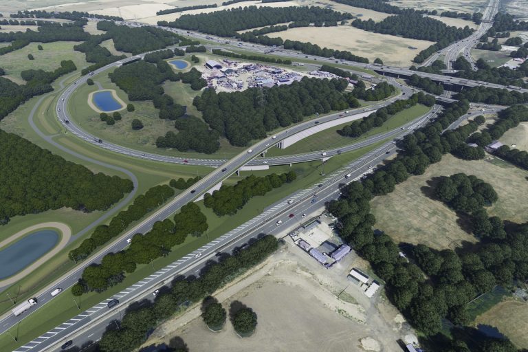 Piling progress on Essex M25 junction upgrade | Ground Engineering