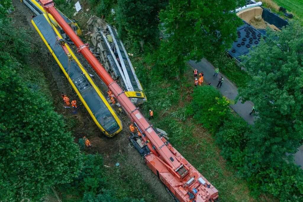 Expert team to investigate German train derailment after landslide possibly linked to sewage overflow