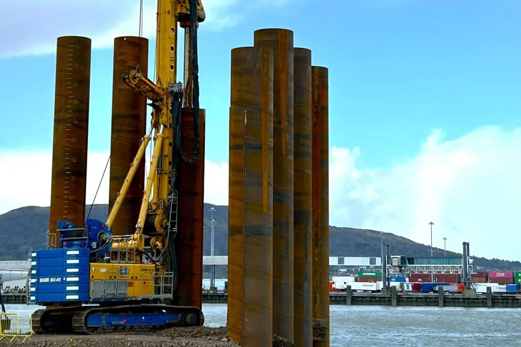 Belfast Harbour development supported by Bauer Technologies