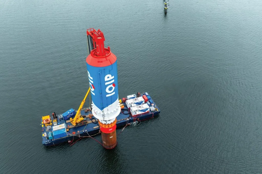 First offshore use for EQ Piling monopile installation technology