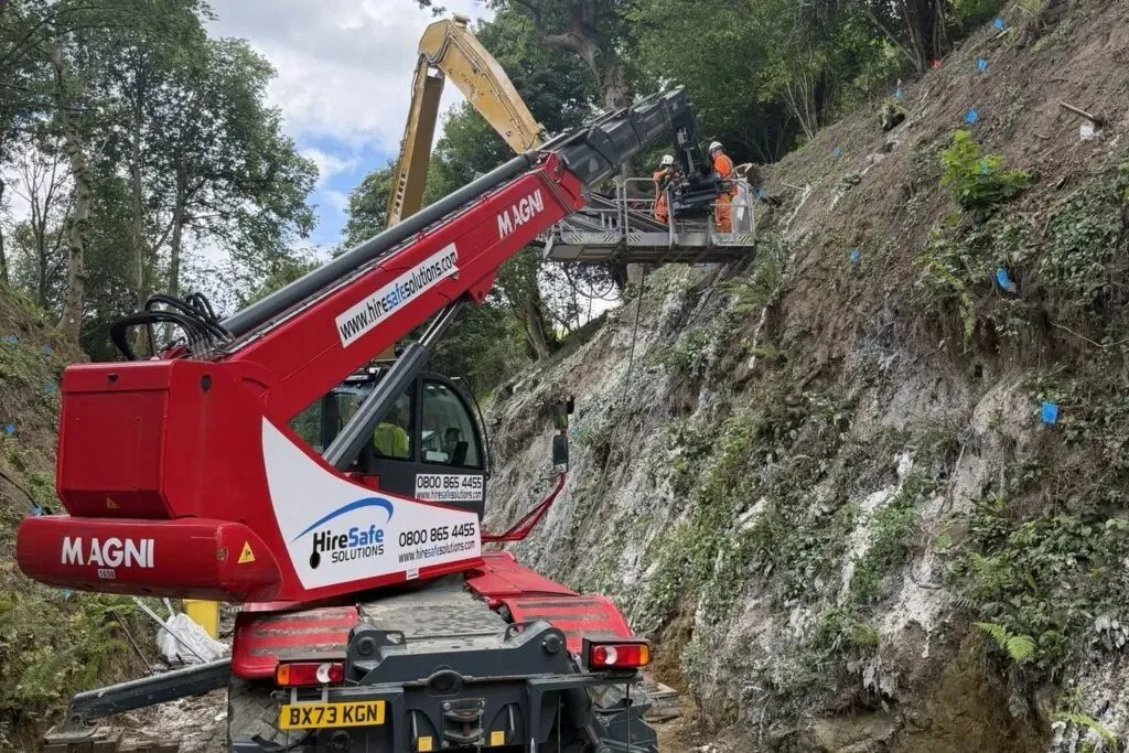 Dinah’s Hollow slope stabilisation project passes halfway mark