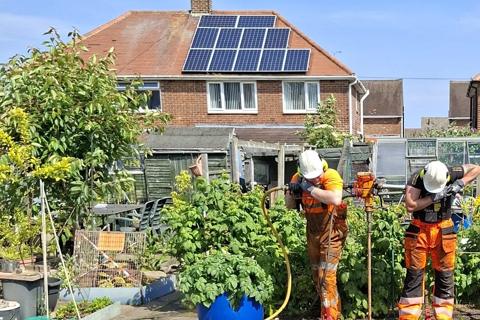 Crown hole collapse at North Tyneside allotment fixed in two days