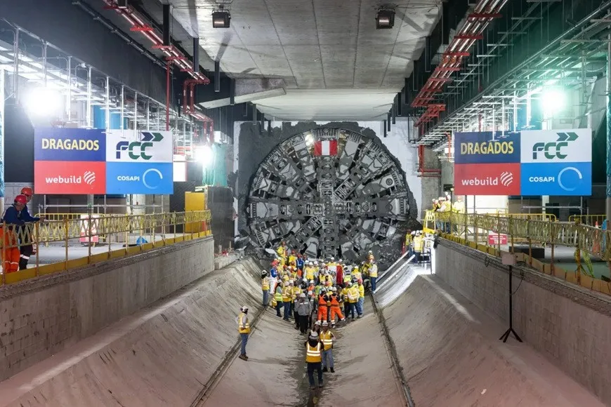 Tunnelling completed on Peru’s Lima Metro Line 2