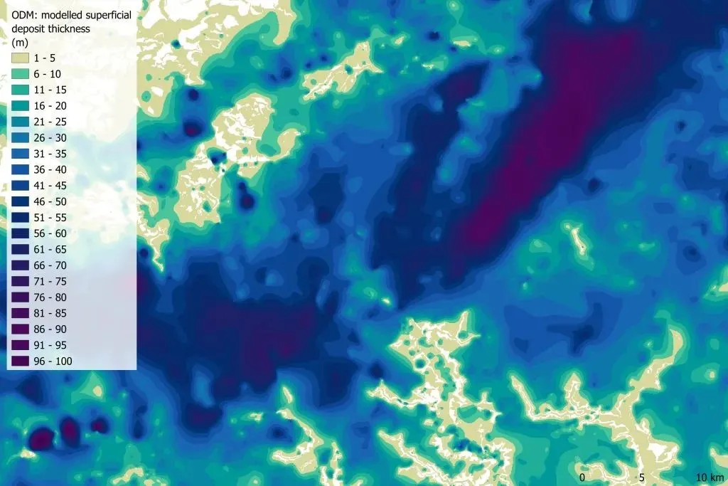 Updated BGS model gives engineers clearer view of depth to bedrock across Great Britain