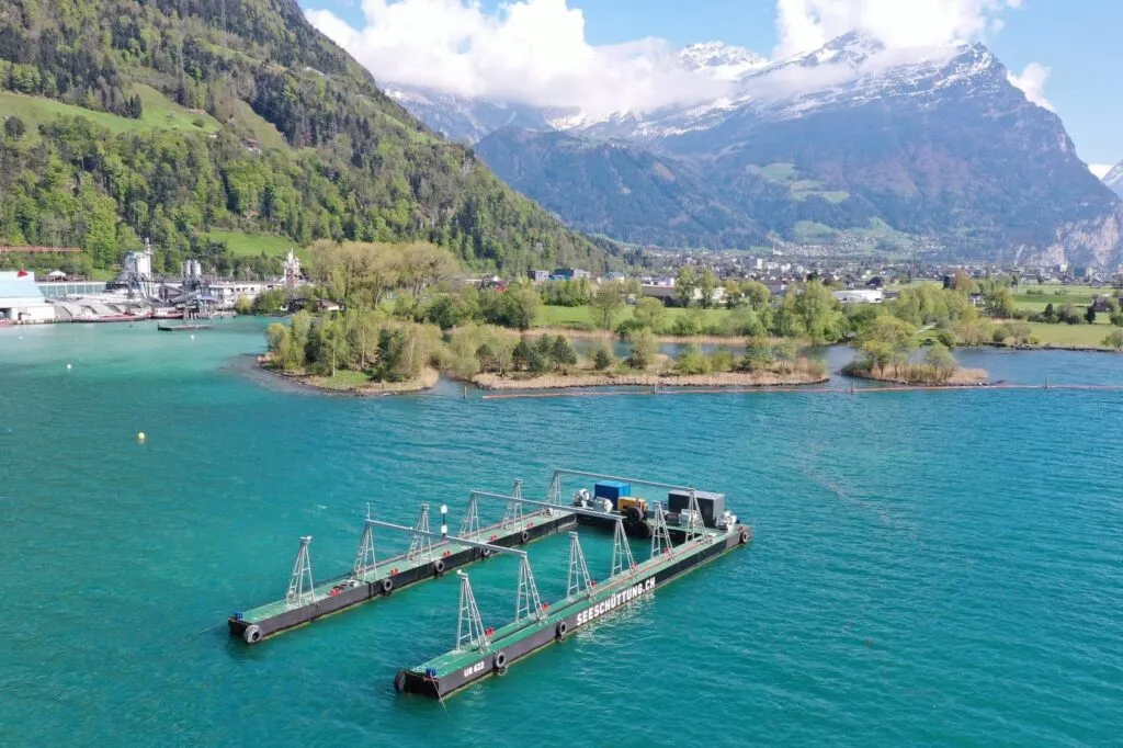 Sustainable use of excavated material at the Gotthard
