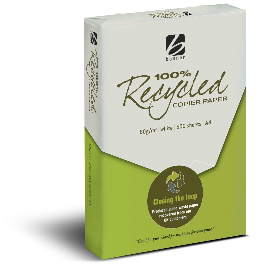 100 closed loop recycled copier paper launched MRW