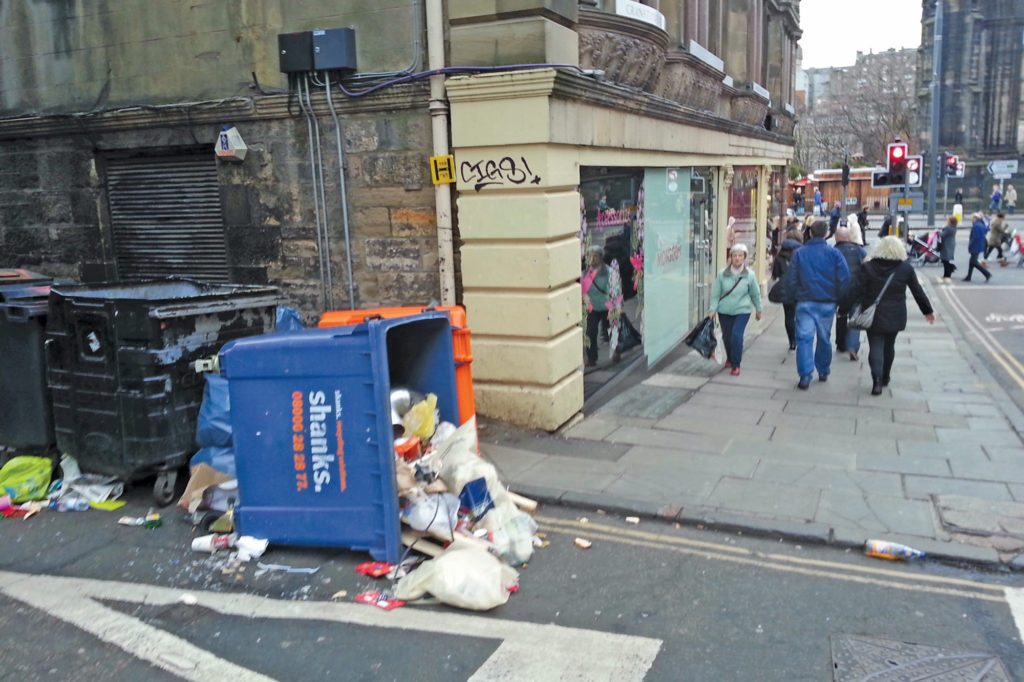 Edinburgh cleans up its act on commercial waste bins MRW