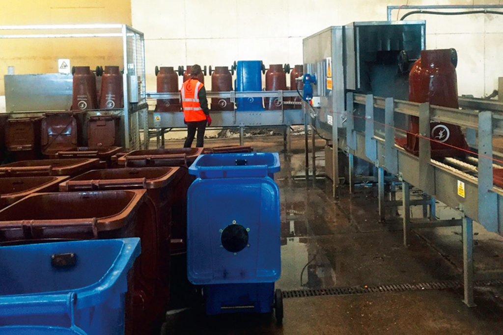 Automated bin cleaning MRW