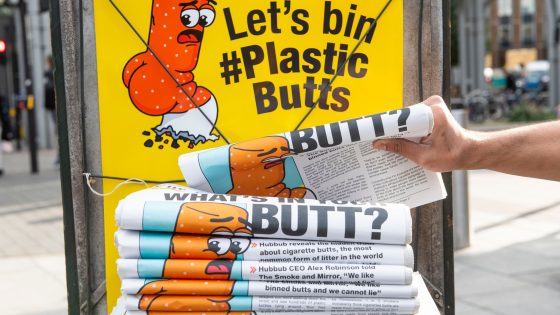 Campaigners take on plastic pollution from cigarette butts | MRW