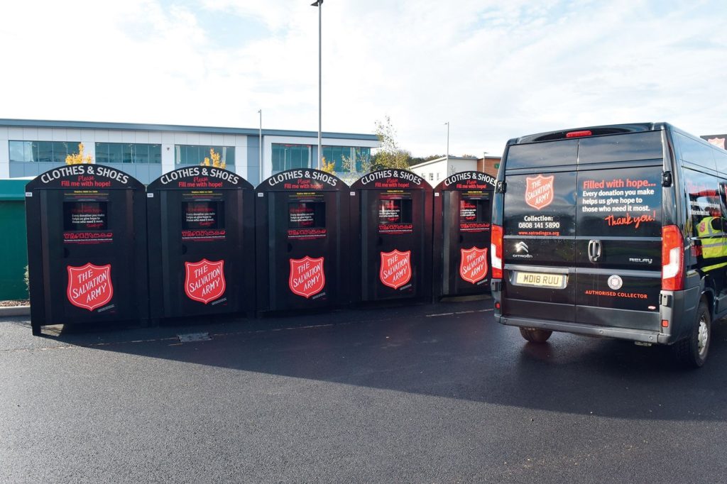 Salvation Army Trading Company begins removal of some clothing banks