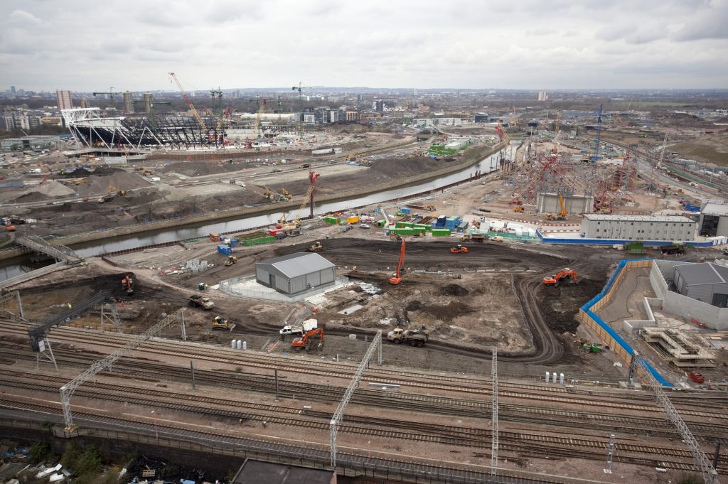 Olympic venue construction site