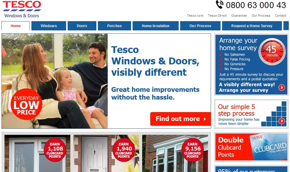 Tesco branches out into double glazing Construction News