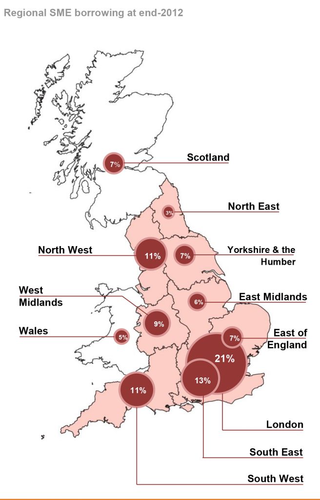 Regional spread of SME borrowing revealed | Construction News