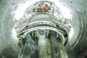 Thames Tideway Tunnel Inside TBM at Beckton