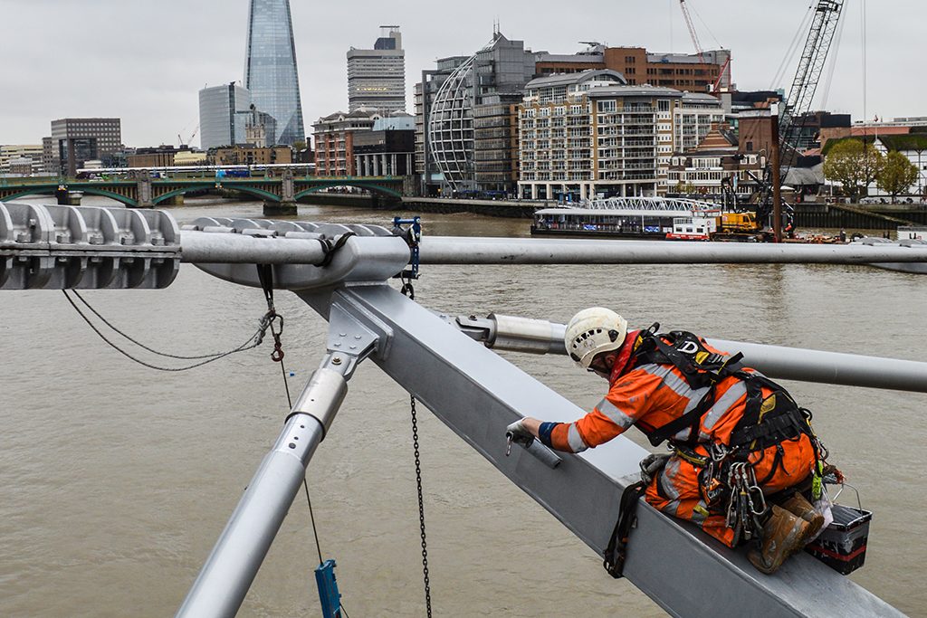 FM Conway gives London's Millennium Bridge a makeover