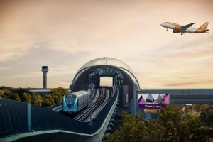 Luton Airport Parkway light rail Stirling Place