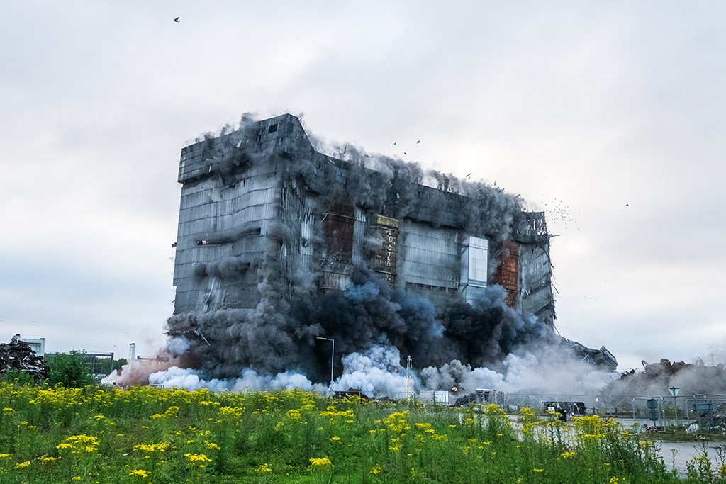 In pictures Remainder of Didcot Power Station boiler house demolished