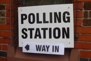 Polling station referendum vote election way in