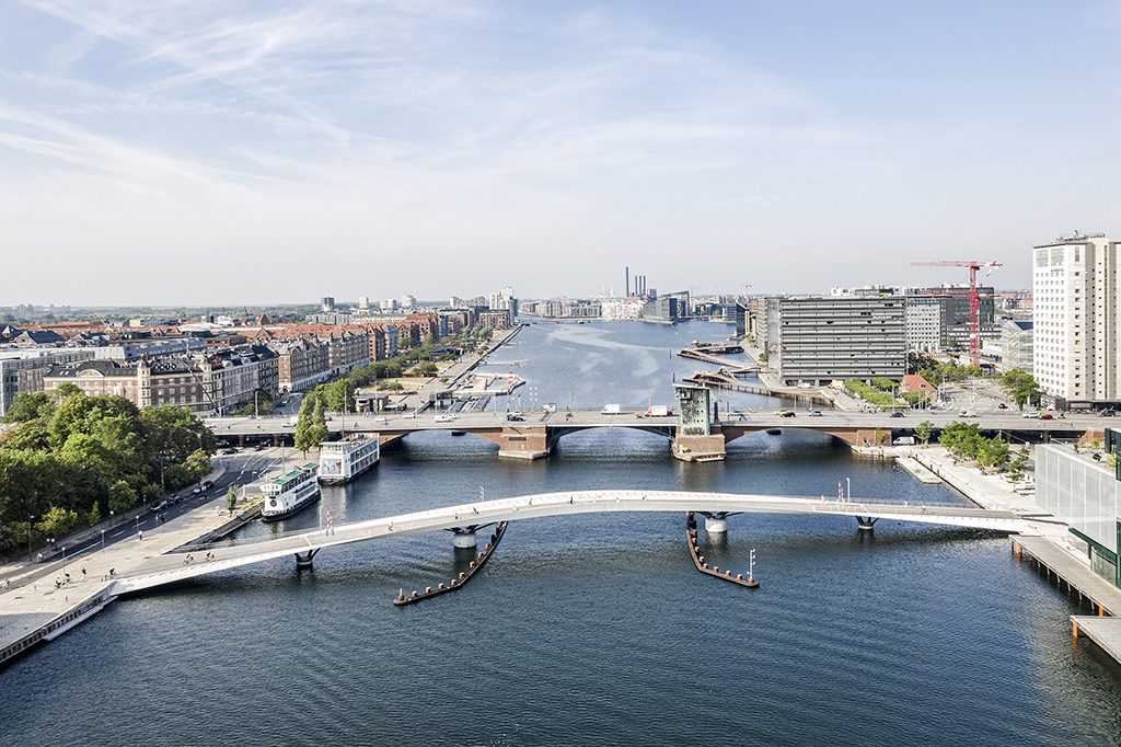 In pictures Copenhagen opens £9m curved harbour bridge Construction News