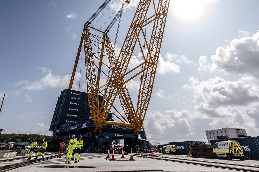 In pictures EDF shows off world's largest crane at Hinkley