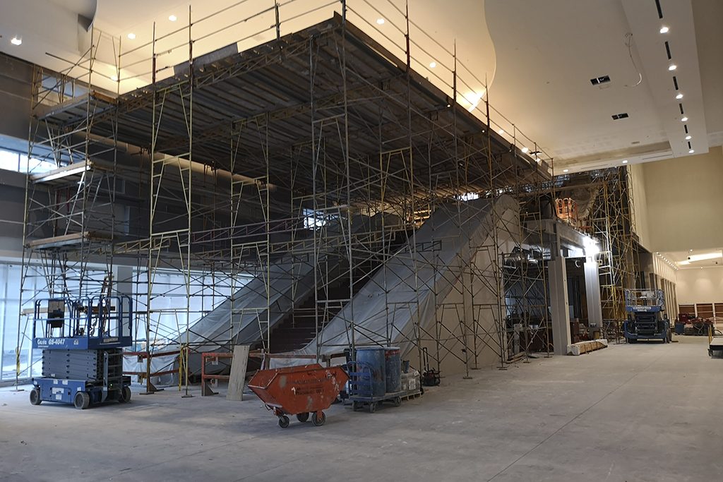 Building the world's largest pillarless ballrooms in the middle of the