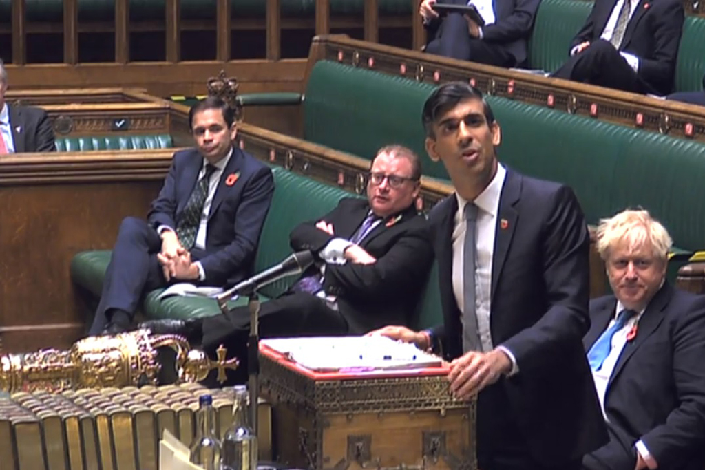 Chancellor Rishi Sunak Boris Johnson Spending Review Budget