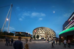 Artist impression of Coleg Gwent city campus