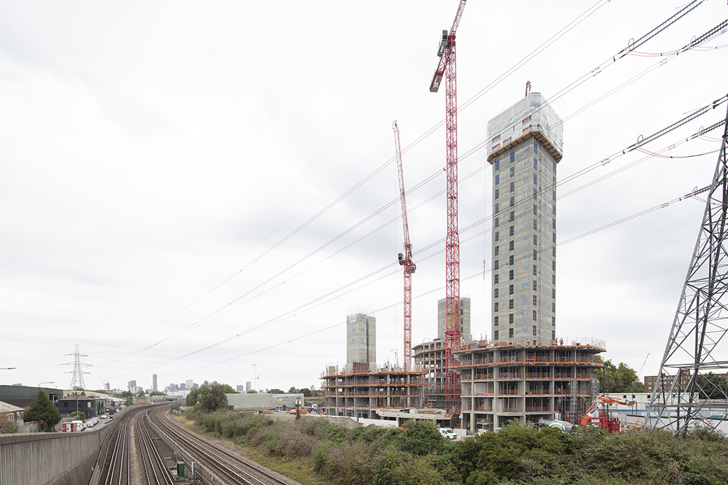 Planes, cranes and automobiles Sindall's Newham highrise