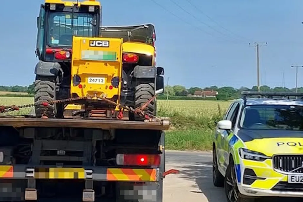 Police recover £65k of stolen construction equipment