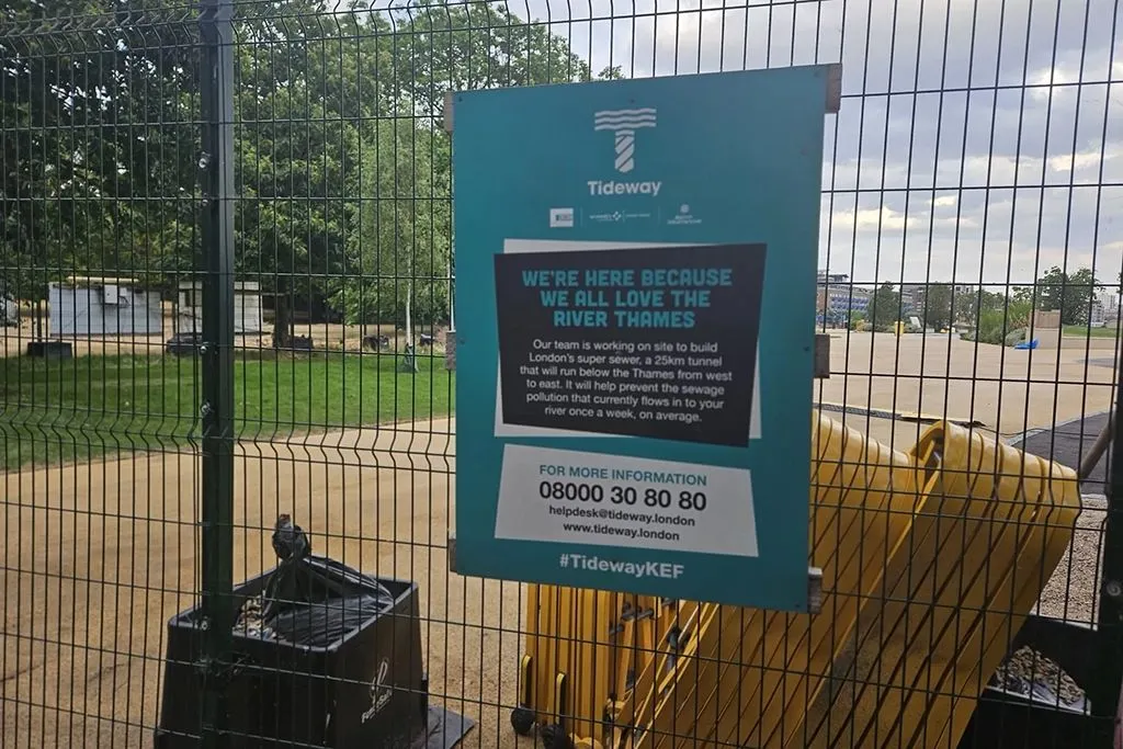 Tideway park opening delayed after site theft