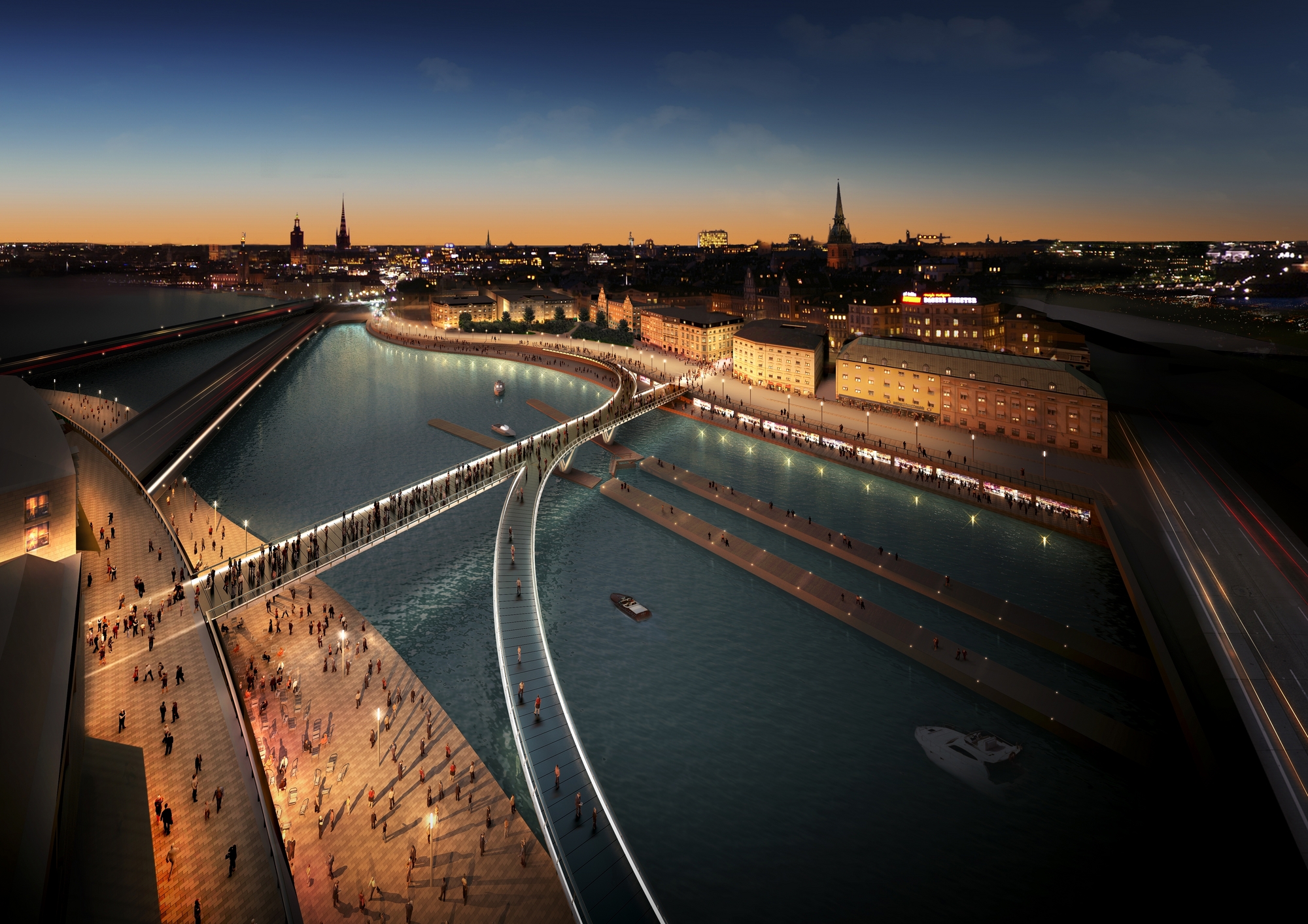 Slussen New footbridge for Stockholm's Slussen | New Civil Engineer