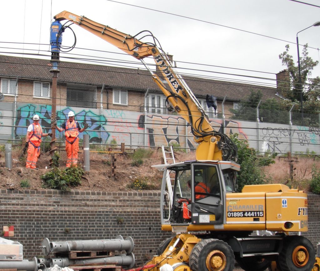 Screw_piles_installed_behind_retaining_wall New Civil Engineer