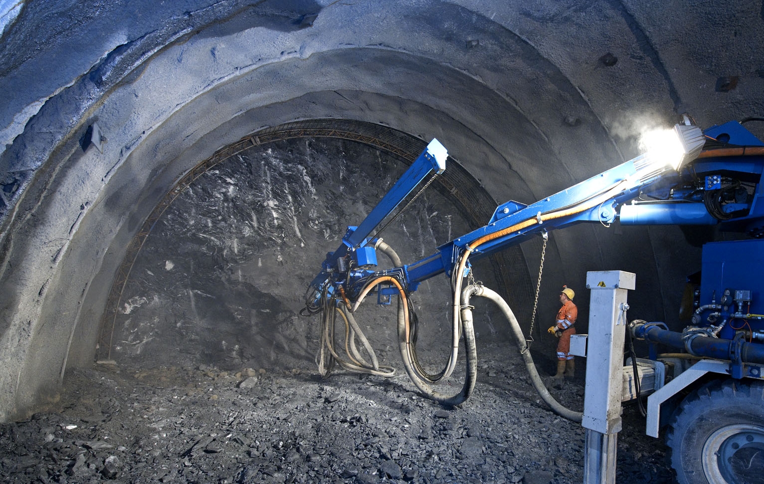 Alpine drive Building the world's longest railway tunnel between