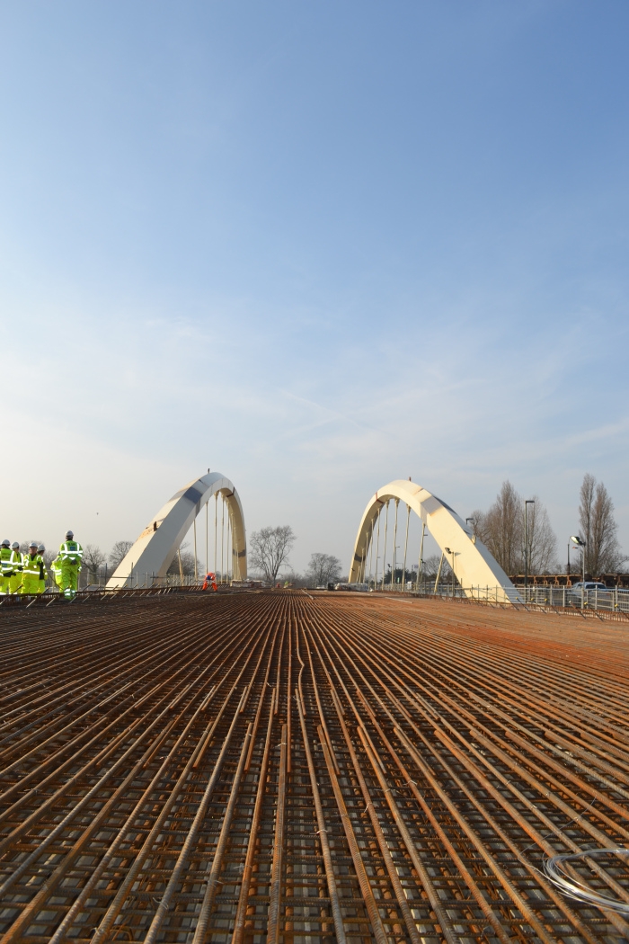 New Walton on Thames bridge prepares for concrete pour New Civil Engineer