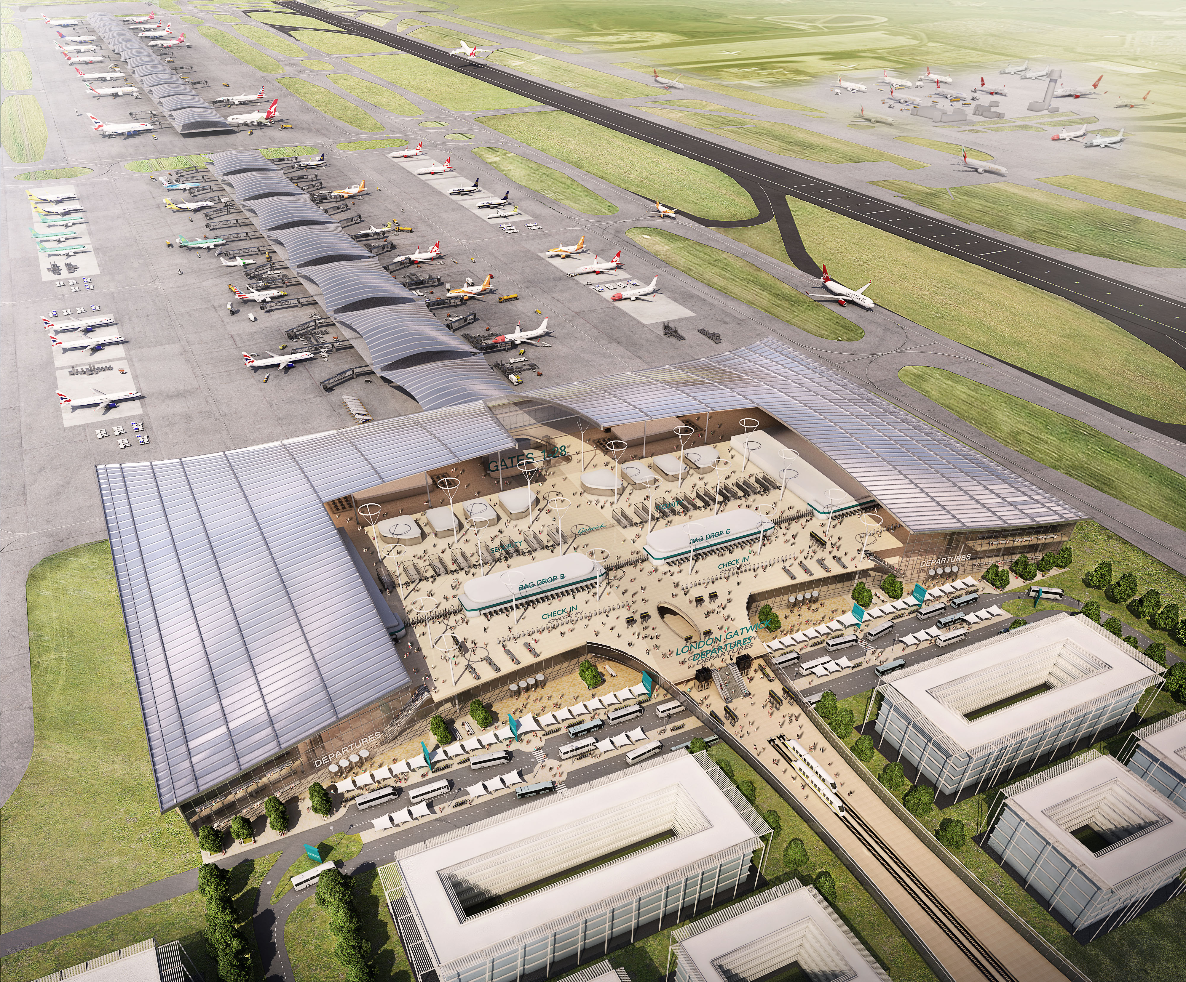 First Point Gatwick The Gallery | New images of how expanded Gatwick would look as decision ...
