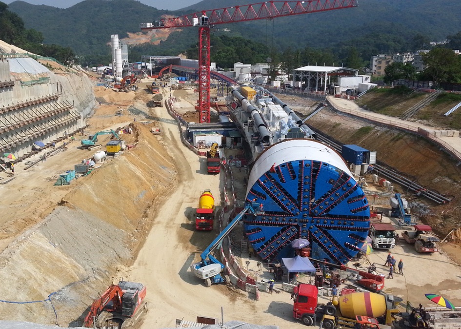 The Gallery 14m diameter tunnel boring machine starts work in Hong