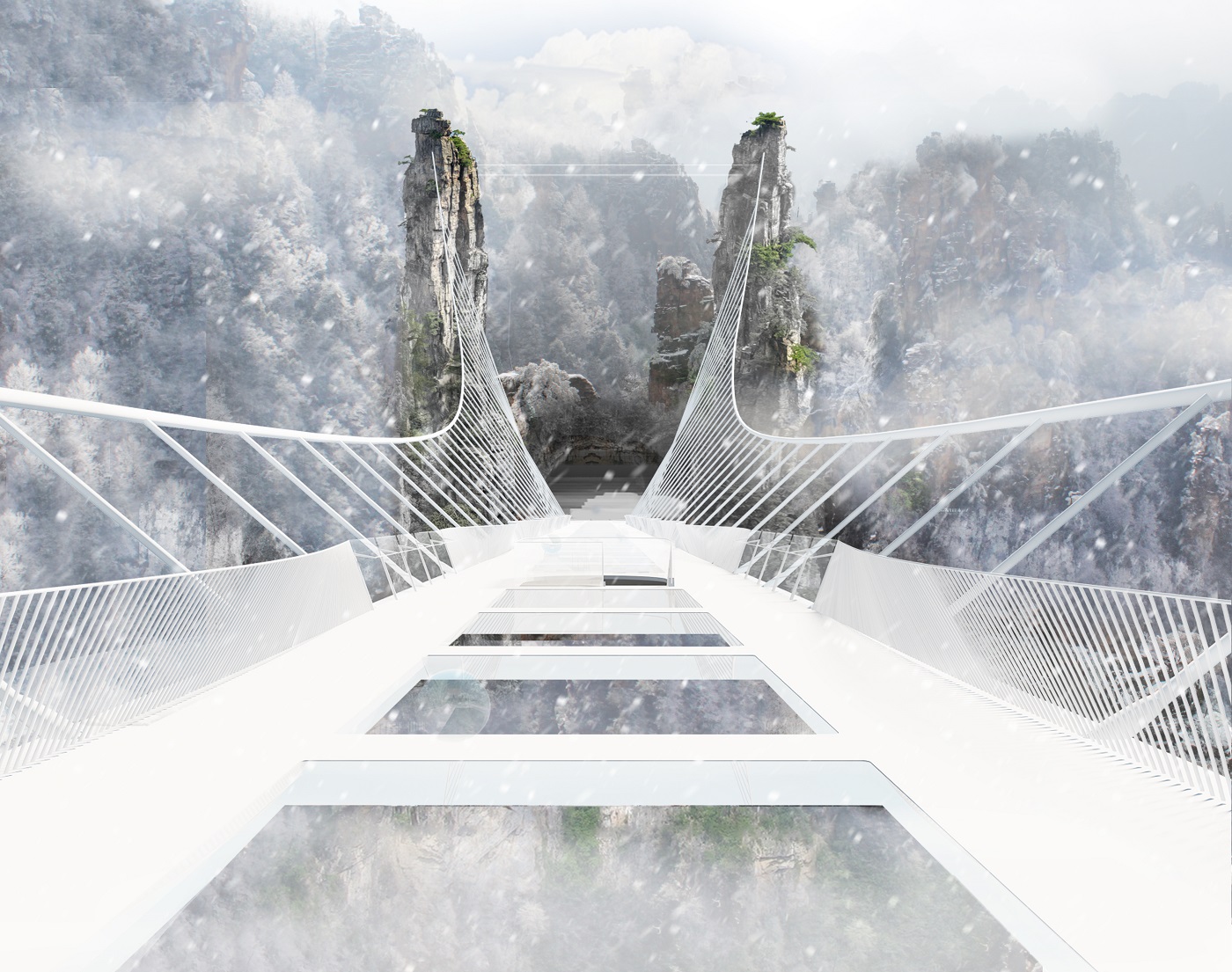Zhangjiajie Grand Canyon Glass Bridge New Civil Engineer