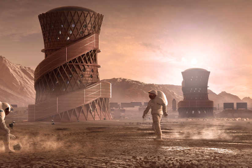 Nasa Unveils Twisted 3d Printed Towers For Mars New Civil Engineer 