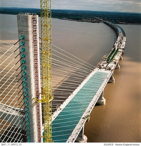 Severn Bridge, M6 and Berkeley nuclear plant construction photos