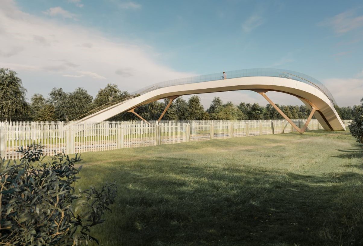 Network Rail unveils modular railway footbridge which can be erected in