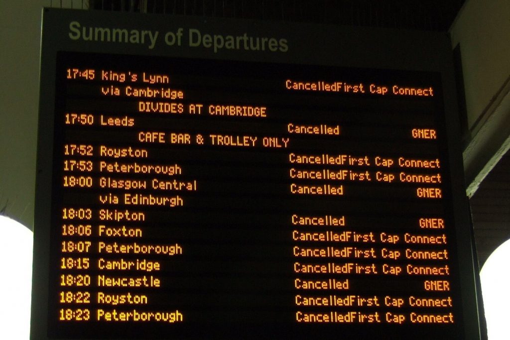 Fifth of all train cancellations down to Network Rail infrastructure