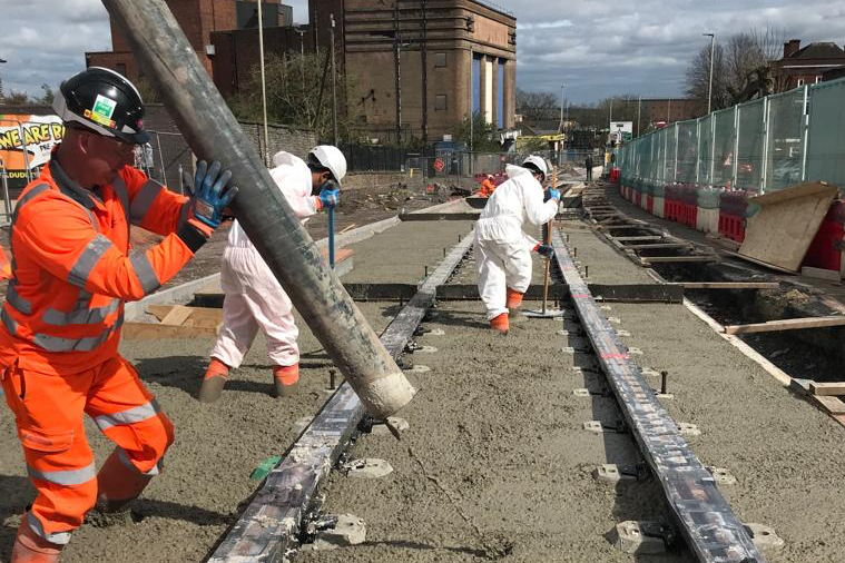 West Midlands Metro milestone hit with concrete pour - Vimarsana News