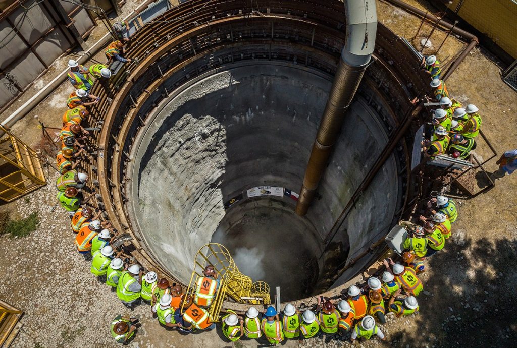 World largest variable diameter TBM breaks through on Dallas flood