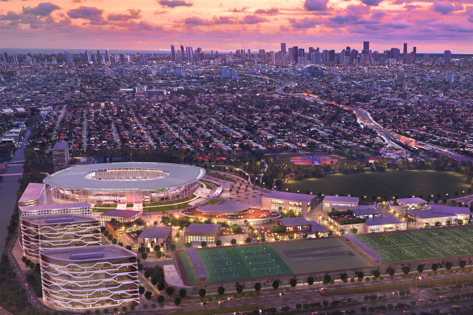 Behold, the Miami Dolphin's Big New Stadium Gets Built in One Epic