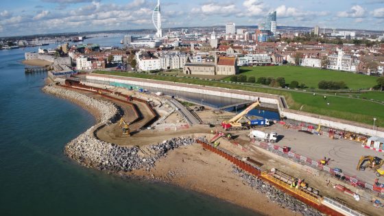 First phase of Portsmouth coastal defence scheme opens to public | New ...