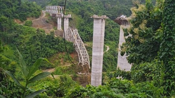Tragic collapse of under-construction bridge in north east India ...