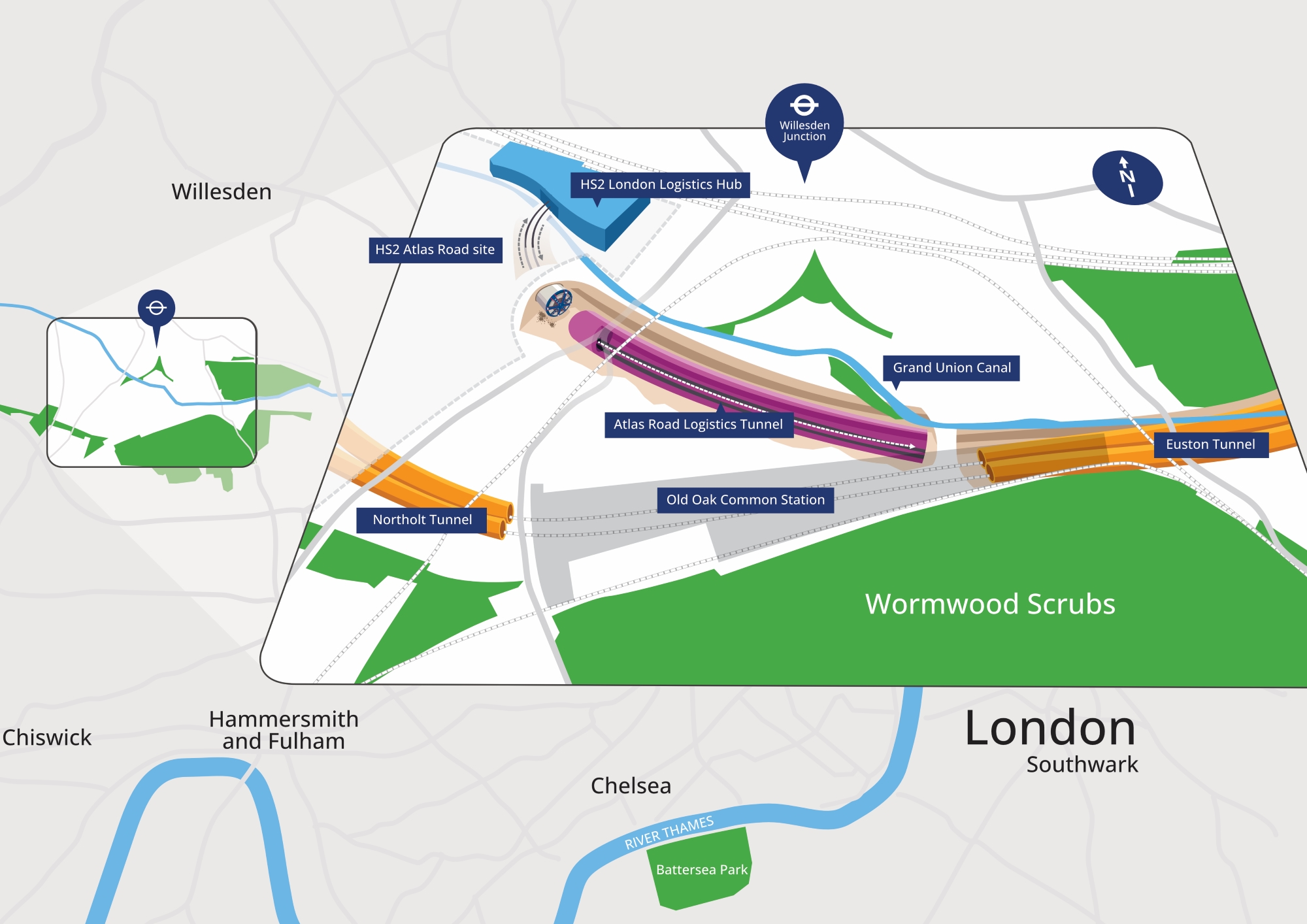 TBM breaks through at HS2’s Old Oak Common site completing logistics ...