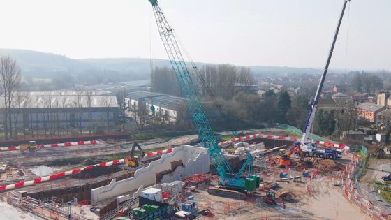 £46M Littleborough Flood Risk Scheme: design and groundworks lens for engineers