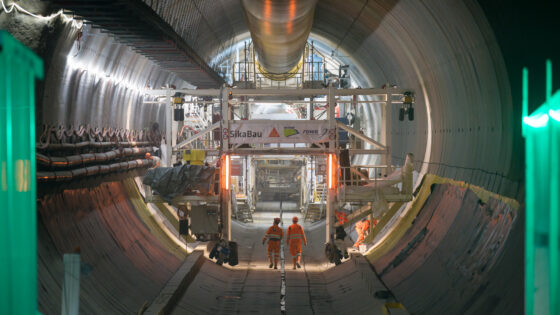 Gotthard road tunnel twin bore: design, logistics and circularity notes for engineers